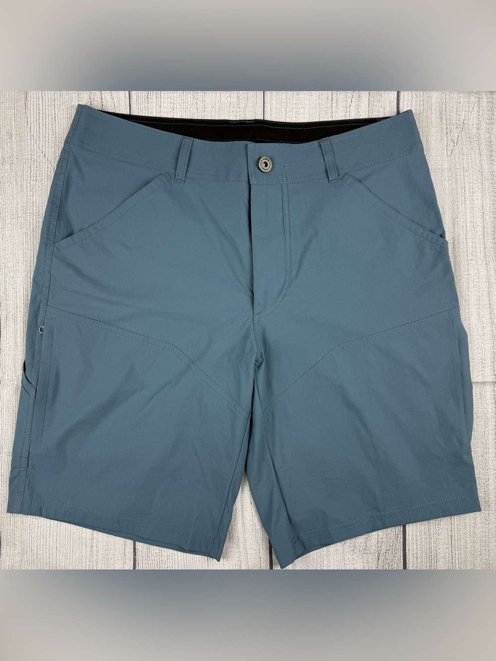 EUC! Kuhl Renegade Lightweight Outdoor Shorts 10” Coastal Blue Sz 34
